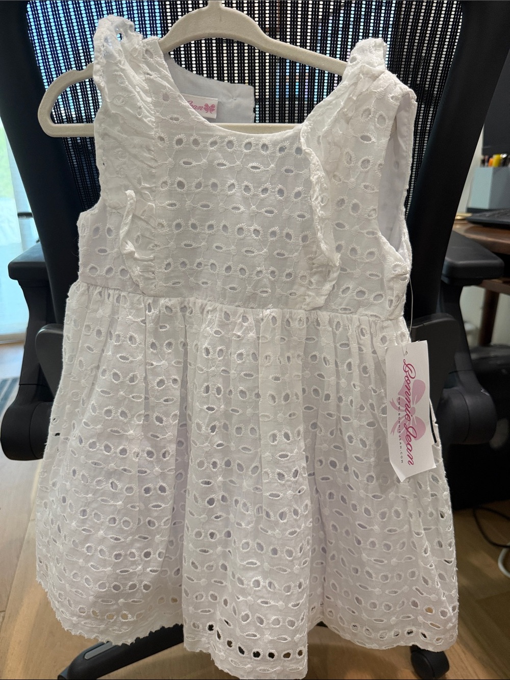 NWT! White Eyelet Sundress for Girls - Classic Summer Dress